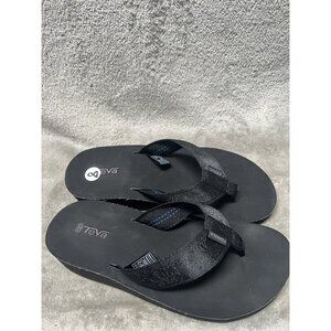Teva Mush Women’s Size 8M Shoes Black Slide Flip Flop Comfort Foam Wedge Sandals